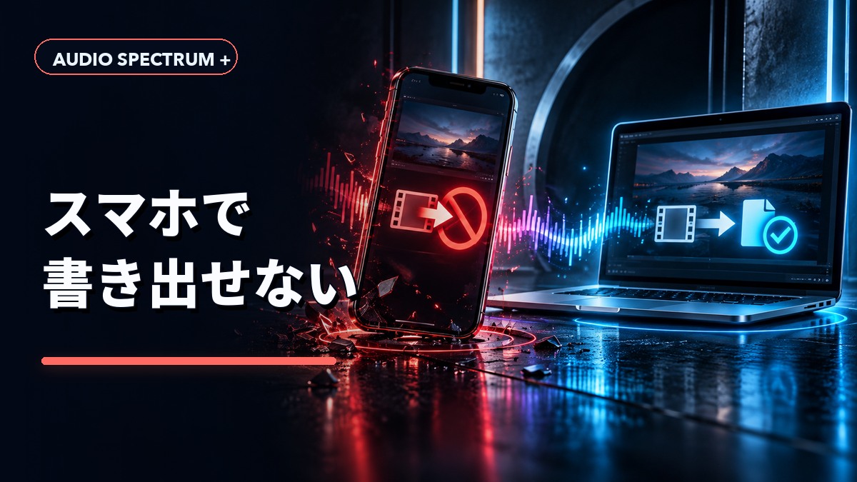 スマホで書き出せない